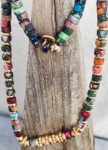 collier heishi en pierre de jaspe naturelle