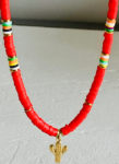 collier surfeur rouge